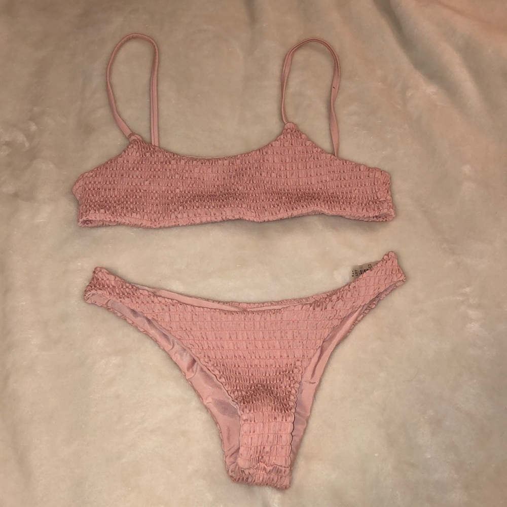 Zaful ribbed bikini set